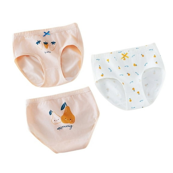 lnmuld 3PCS Toddler Kids Baby Girl Cotton Boxer Briefs Cartoon Rainbow Shorts Underwear Clothes Set for Daily Wear Size:10-11 Years