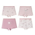 thumbnail image 1 of lnmuld 4PCS Toddler Baby Girl Cotton Boxer Briefs Cartoon Rainbow Printed Underwear Shorts Set Size:9-10 Years, 1 of 3