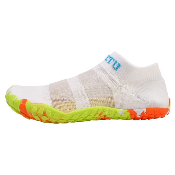 lnmuld Adult Five Toe Water Shoes Men Women Striped Knit Slip on Color Anti Slip Sole Beach Aqua Socks Size:37