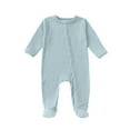 thumbnail image 1 of lnmuld Baby Boys Bodysuits Footed Pajamas Soft Snap Button Closure Toddler Warm Winter Fall Outfit Size:3-6 Months, 1 of 5