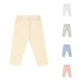 thumbnail image 1 of lnmuld Baby Solid Jacquard Leggings Elastic Waist Knit Infant Daily Casual Pants Light Yellow,12-18 Months, 1 of 5