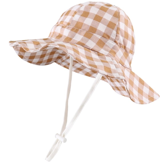 lnmuld Baby Toddler UPF 50+ Sun Wide Brim Adjustable Bucket Hat Outdoor Beach Summer