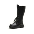 thumbnail image 1 of lnmuld Boots for Girls Stylish Girls Knee High Lace Up Boots Fashionable Tall Winter Footwear for Young Kids and Teenagers for School Daily Wear, 1 of 7