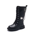 thumbnail image 1 of lnmuld Boots for Girls Stylish Mid Calf Winter Boots for Girls Cozy Lined Footwear Comfortable On Casual Design for Toddler Kids Daily Wear, 1 of 9