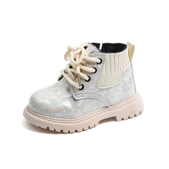 lnmuld Boots for Girls Toddler Girls Warm Knit Ankle Boots Cozy Winter Footwear Stylish Everyday Booties for Cool Weather and Outdoor Adventures