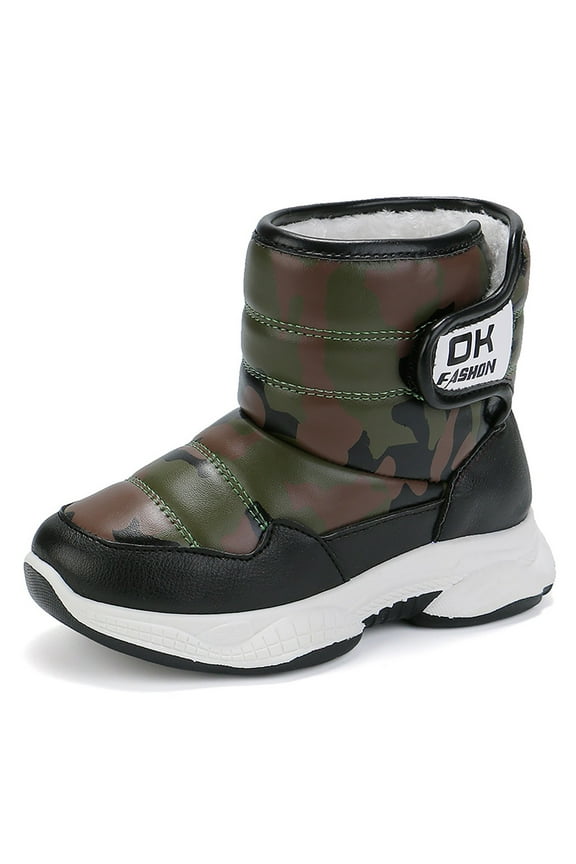 Boots for Girls Stylish Kids Winter Boots for Girls and Boys with Cozy Padded Insulation and Durable Non- Sole Design Size:11.5