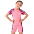 thumbnail image 1 of lnmuld Boys 2 Piece Dinosaur Swimsuit Kids Short Sleeve Rash Guard Set Size:3XL, 1 of 8