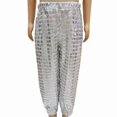 thumbnail image 1 of lnmuld Boys Casual Jogger Pants Elastic Waist Tapered Cuff Holographic Heart Print Kids Daily Wear Bottoms Size:14-15 Years, 1 of 4