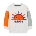 thumbnail image 1 of lnmuld Boys Girls Sweatshirts Cartoon Print Pullover Crew Sweatshirt Casual Long Sleeve Athletic Wear for Youth Kids Fashion Hoodie Size:7-8 Years, 1 of 5