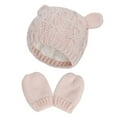 thumbnail image 1 of lnmuld Boys Girls Winter Gloves Knit Hat and Mittens Set with Adorable Ear Winter Warmth Size:18-24 Months, 1 of 7