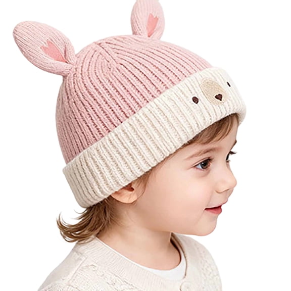 lnmuld Boys Girls Winter Super Cute Cartoon Pullover Knitted Hat for Kids with Ear Cozy Warm Winter and Autumn Size:One Size
