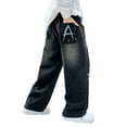 thumbnail image 1 of lnmuld Boys Jeans Classic Denim Pants for Boys Straight Leg Casual Trousers Youth Fashion Daily Wear Durable Comfortable Loose Fit Jeans Autumn Arrival Size:11-12 Years, 1 of 5
