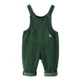 thumbnail image 1 of lnmuld Boys Pants Girls Corduroy Overalls Autumn Toddler Baby Jumpsuit Cute Denim Style Pants with Adjustable Straps for Playful Comfort and Fashion Solid Color Size:12-18 Months, 1 of 6