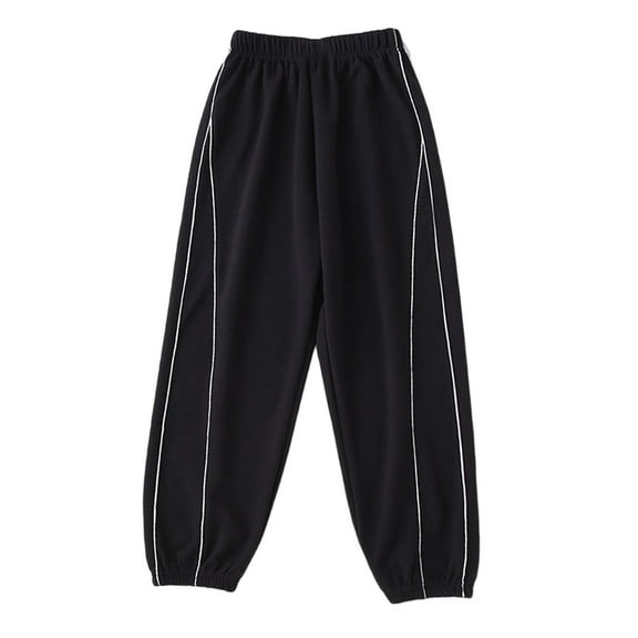 lnmuld Boys Pants Girls Lined Pants Winter Warm Thermal Kids Joggers Soft Cozy Casual Trousers for Toddler Girls and Boys Thickened Comfortable Outfit Solid Color Size:8-9 Years