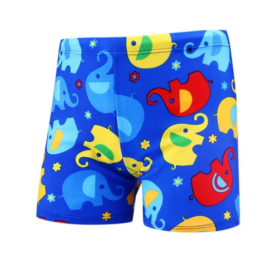 lnmuld Boys Plus Size Swim Trunks - Comfortable Kids Bathing Suits Swimwear Color:Green,Size:4-5 Years