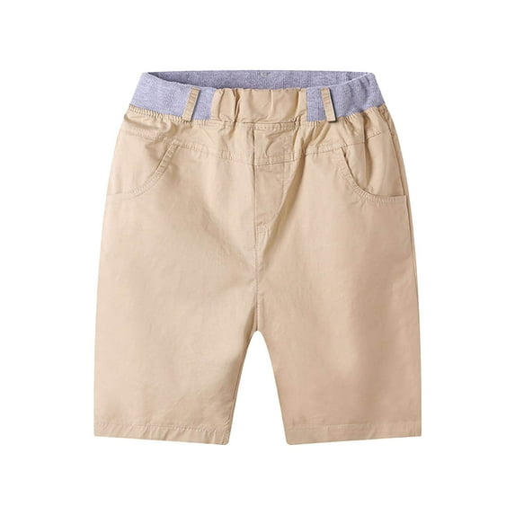 lnmuld Boys Shorts Boys Sport Shorts Solid Color Casual Fashion Summer Spring Kids Toddler Clothing Comfortable Playwear Size：6-7 Years