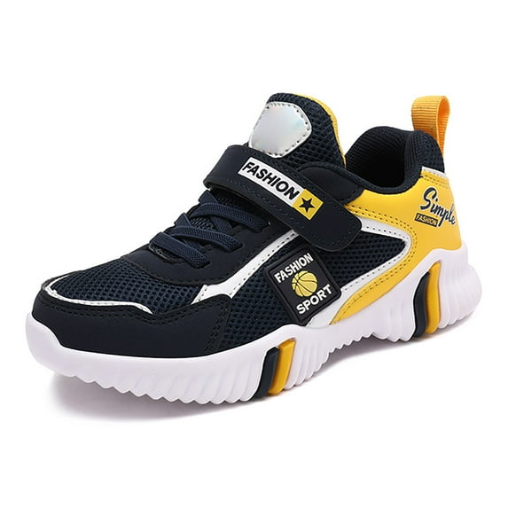 lnmuld Boys Sneakers Lightweight Breathable Mesh Sports Shoes for Kids School Running Casual Play Soft Soled Comfortable Durable Design,Cute Sneakers