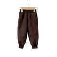 thumbnail image 1 of lnmuld Boys Snow Pants Soft Jogger Pants Comfortable Elastic Trousers for Play and Casual Wear with Cozy Warm Fabric Size:8-10 Years, 1 of 3