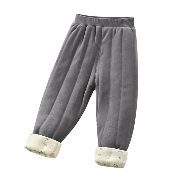 lnmuld Boys Snow Pants Winter Thermal Pants for Boys Lined Thick Triple Layer Cold Weather Comfortable Kids Trousers Size:4-5 Years