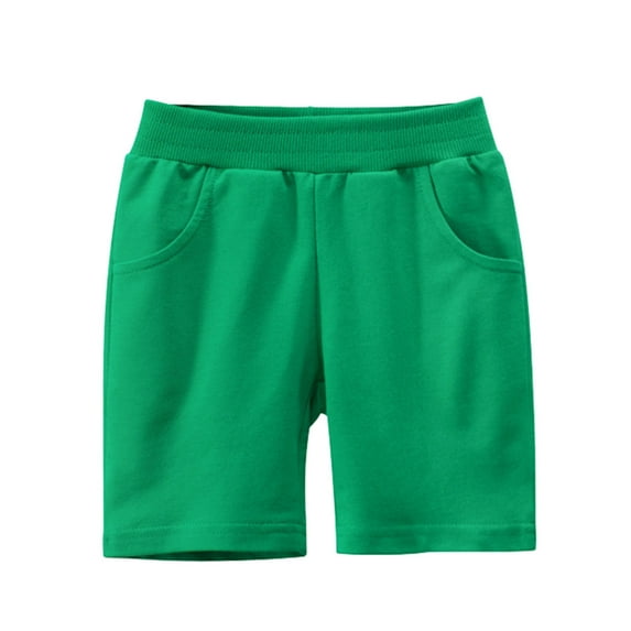 lnmuld Boys Solid Color Athletic Casual Shorts, Kids Playwear for Outdoor & Beach Size:2-3 Years