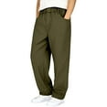 thumbnail image 1 of lnmuld Boys Sweatpants Boys Cargo Pants Straight Leg Twill Trousers Elastic Waistband Multiple Utility Pockets Comfortable Durable Outdoor School Daily Casual Wear for Kids Youth Size:15-16 Years, 1 of 7