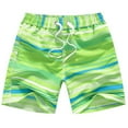 thumbnail image 1 of lnmuld Boys Swim Trunks - Kids & Youth Outdoor Beach Swimwear Color:Green,Size:5-6 Years, 1 of 4