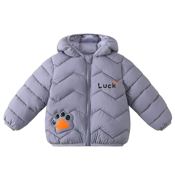 lnmuld Boys Winter Coat Solid Color Lightweight Warm Down Padded Jacket Winter Coat for Kids Comfortable Soft Insulation Size：5-6 Years