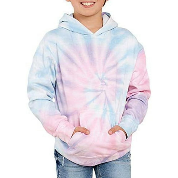 lnmuld Colorful Pullover Unisex Girls Boy Tie Dye 3D Printed Hoodie Soft Sweatshirt for Spring Autumn Casual Comfort Outerwear Hoodies for Teen Back to School Size:9-10 Years