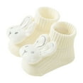 thumbnail image 1 of lnmuld Cotton Socks Adorable Cartoon Animal Baby Socks for and Toddlers Soft Everyday Wear Comfortable Breathable Footwear Size:1-3 Years, 1 of 3