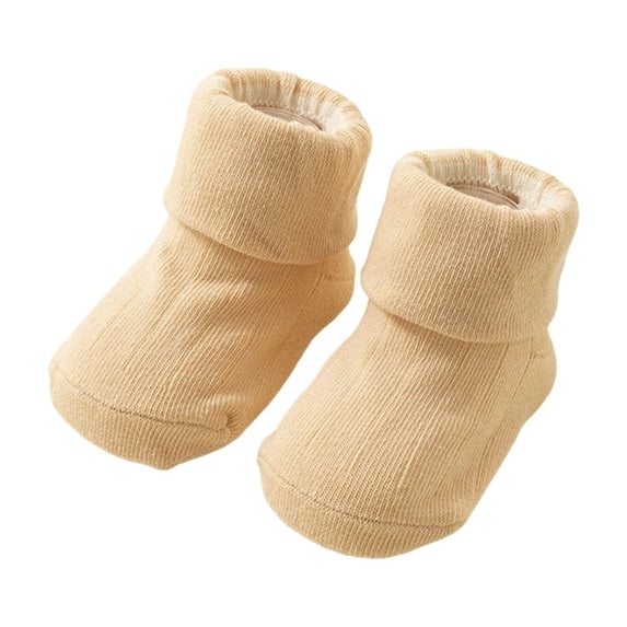 lnmuld Cotton Socks Non Socks for and Toddlers with Dotted Grip Sole Design Soft Breathable Everyday Wear Comfortable Baby Footwear Size:1-3 Years