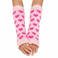 thumbnail image 1 of lnmuld Cute Leg Warmers Knitted Leg Warmers Fashionable Heart Pattern Design Cozy Foot Sleeves for Casual Wear and Dance Size:One Size, 1 of 7