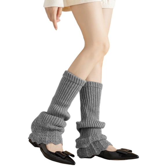 lnmuld Cute Leg Warmers Winter Knitted Leg Warmers Retro Bohemian Boot Cozy Thermal Ankle Sleeves Fashionable Layering Accessories for Women Size:One Size