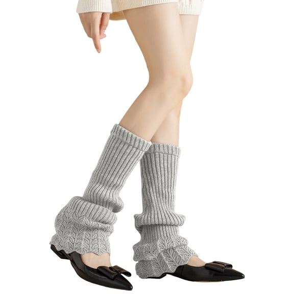 lnmuld Cute Leg Warmers Winter Knitted Leg Warmers Retro Bohemian Boot Cozy Thermal Ankle Sleeves Fashionable Layering Accessories for Women Size:One Size