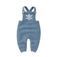 thumbnail image 1 of lnmuld Cute Sweaters Baby Knit Romper Cotton Sleeveless Boy Girl Snow Sweater Clothes Baby Jumpsuit 1 Piece Outfits Size:6-9 Months, 1 of 8