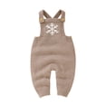 thumbnail image 1 of lnmuld Cute Sweaters Baby Knit Romper Cotton Sleeveless Boy Girl Snow Sweater Clothes Baby Jumpsuit 1 Piece Outfits Size:9-12 Months, 1 of 7