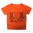 thumbnail image 1 of lnmuld Cute Tops Girls Summer Casual Tee with Petal Sleeve Round Neck Easter Solid Color Top Size:6-7 Years, 1 of 4