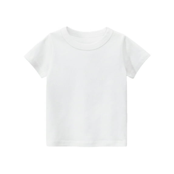 lnmuld Cute Tops Short Sleeve Basic Tee for Toddler Boys Comfortable Casual Summer Top Size:8 Years