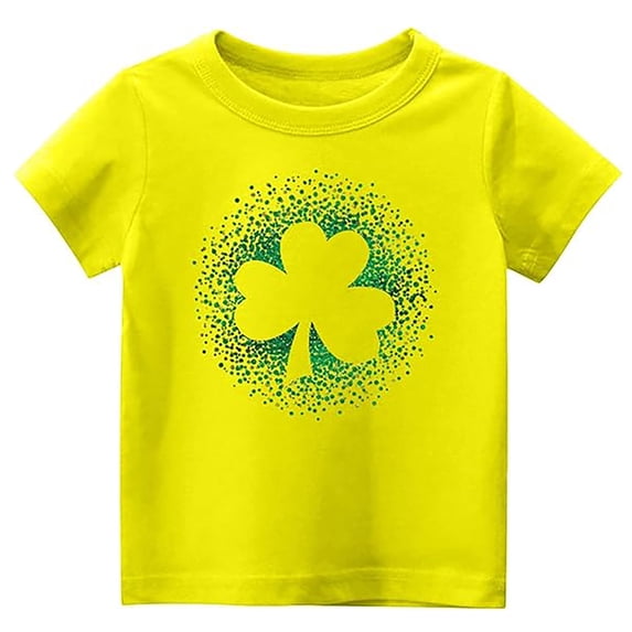 lnmuld Cute Tops St Patrick's Day Graphic Tee for Kids Festive Holiday Shirt Comfortable Casual Daily Wear Size:3-4 Years