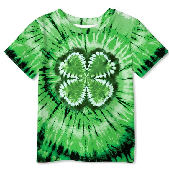 lnmuld Cute Tops St Patricks Day Kids Short Sleeve Shirt for Boys and Girls Holiday Themed Tee Size:10-12 Years