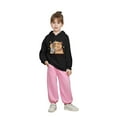 thumbnail image 1 of lnmuld Cute Tops for Teens Girls Hooded Sweatshirt Capybara Print Casual Loose Fit Long Sleeve Top for Toddler Kids Soft Comfortable Autumn Winter Outfits Size:7-8 Years, 1 of 5