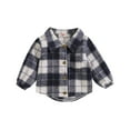 thumbnail image 1 of lnmuld Cute Tops for Teens Boys Autumn Winter Plaid Long Sleeve Button Down Shirt Jacket Coat for Kids Outerwear Size:18-24 Months, 1 of 7