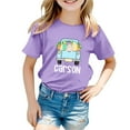 thumbnail image 1 of lnmuld Easter Toddler Boys Girls Egg & Bunny Graphic Short Sleeve Tee Size:4-5 Years, 1 of 2