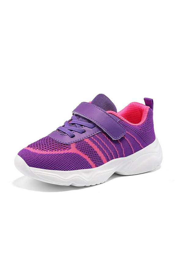 Fall Slippers,Girls Sneakers Fashion Lightweight Breathable Running Shoes Non Lace Up Flat Sole Comfortable Mesh Fabric Sneakers for Kids and Toddlers Size:3.5