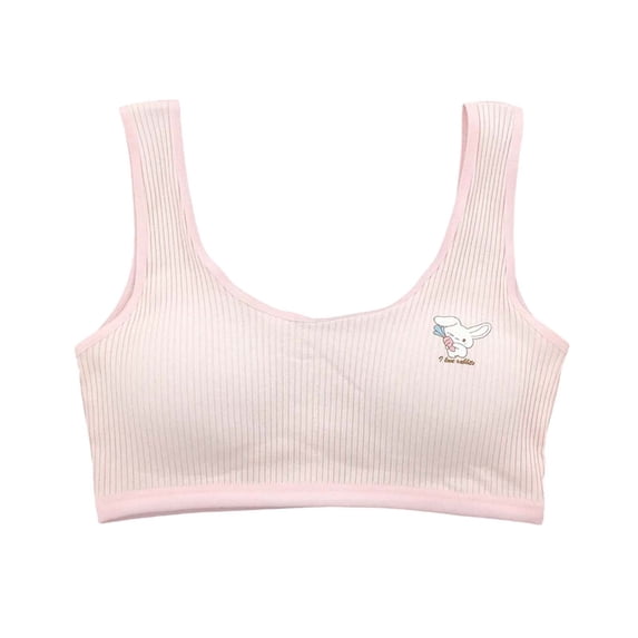lnmuld Girls Adjustable Bralette for Comfortable Training Bra Everyday Wear Supportive Soft Stretch Seamless Design Youth Activewear Size:10-15 Years