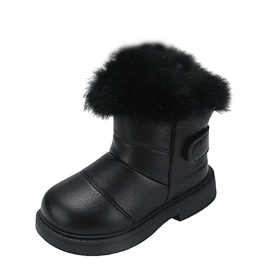 lnmuld Girls Boots,Girls Winter Boots Outdoor School Snow Shoes Warm Insulated Cold Weather Footwear for Kids Size:11