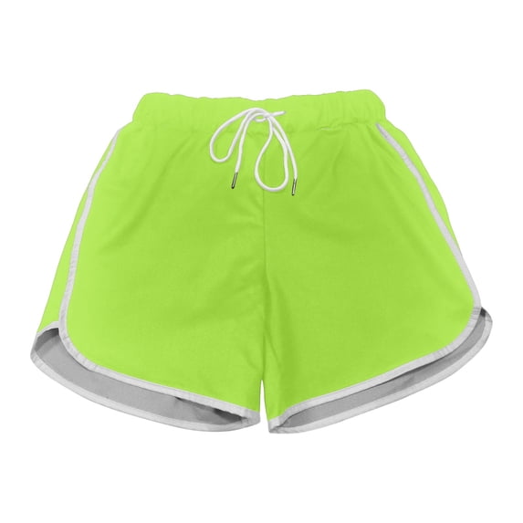 lnmuld Girls Breathable Four Way Stretch Athletic Shorts for Running Gym Training Playground Sportswear Size:3-4 Years