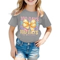 thumbnail image 1 of lnmuld Girls Cute Tops Graphic Print Short Sleeve Tee Soft Casual Round Neck Top for School Season Everyday Wear Size:10-11 Years, 1 of 3