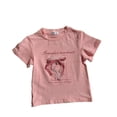thumbnail image 1 of lnmuld Girls Elegant Summer Short Sleeve Blouse with Delicate 3D Bow Design Color:Pink,Size:2-3 Years, 1 of 7