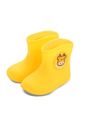 Girls Rain Boots Toddler Kids On Sneakers Lightweight Comfortable Outdoor Play Shoes for Daily Wear Size:2-3 Years