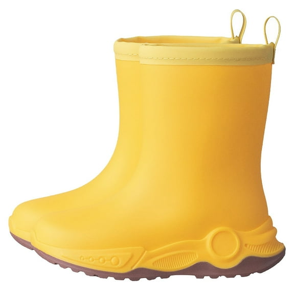 lnmuld Girls Rain Boots Versatile Solid Color Boys Rain Boots All-Season Footwear for Kids Easy Clean Design Ideal with Raincoats Size:7-8 Years